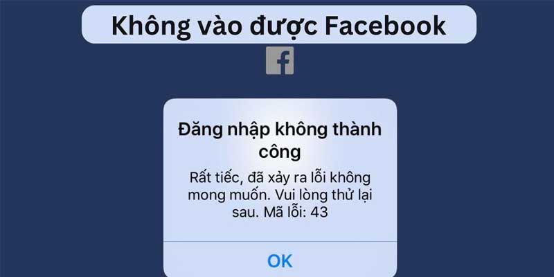 Thử truy cập lại liên kết facebook sau thời gian bị lỗi